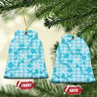 Polu Aloha Hawaii Ceramic Ornament Plumeria Lei With Palaka Motif - Polynesian Pride