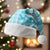Polu Aloha Hawaii Christmas Santa Hat Plumeria Lei With Palaka Motif - Polynesian Pride