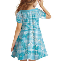 Polu Aloha Hawaii Family Matching Short Sleeve Bodycon Dress and Hawaiian Shirt Plumeria Lei With Palaka Motif LT14 - Polynesian Pride