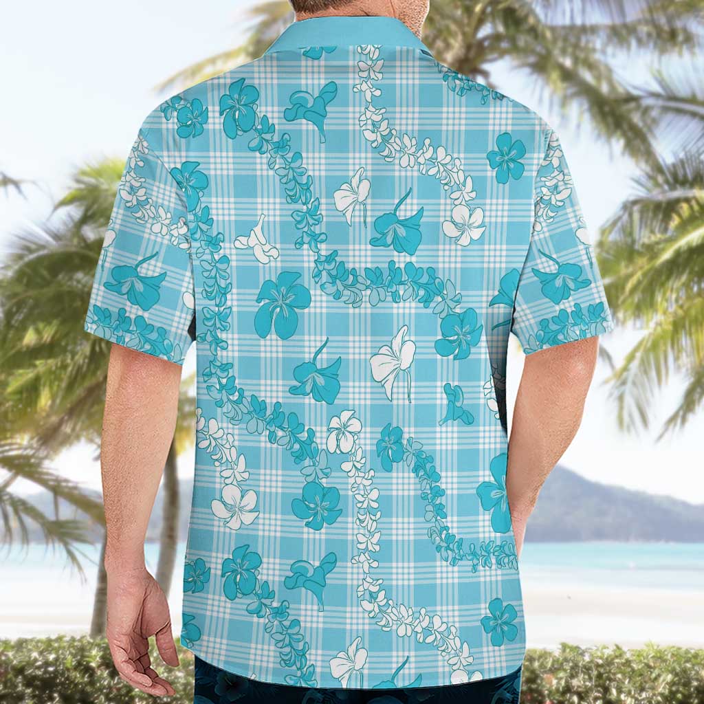 Polu Aloha Hawaii Hawaiian Shirt Plumeria Lei With Palaka Motif - Polynesian Pride