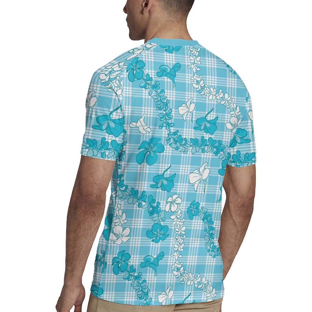 Polu Aloha Hawaii Rugby Jersey Plumeria Lei With Palaka Motif - Polynesian Pride