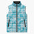 Polu Aloha Hawaii Sleeveless Puffer Jacket Plumeria Lei With Palaka Motif - Polynesian Pride