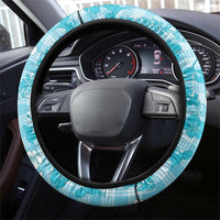 Polu Aloha Hawaii Steering Wheel Cover Plumeria Lei With Palaka Motif - Polynesian Pride