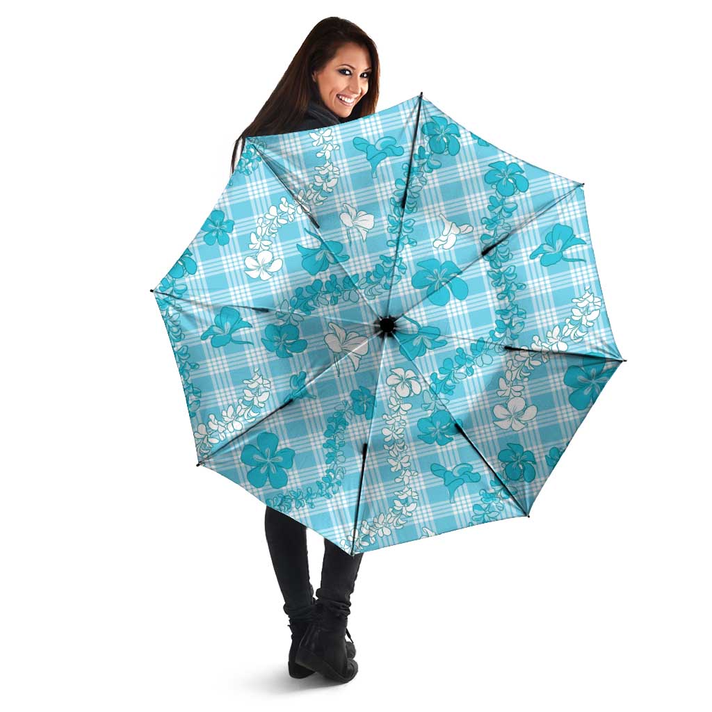 Polu Aloha Hawaii Umbrella Plumeria Lei With Palaka Motif - Polynesian Pride