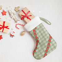 Omaomao Aloha Hawaii Christmas Stocking Rosebud Lei With Palaka Motif - Polynesian Pride