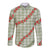 Omaomao Aloha Hawaii Long Sleeve Button Shirt Rosebud Lei With Palaka Motif - Polynesian Pride