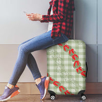 Omaomao Aloha Hawaii Luggage Cover Rosebud Lei With Palaka Motif - Polynesian Pride