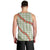 Omaomao Aloha Hawaii Men Tank Top Rosebud Lei With Palaka Motif - Polynesian Pride