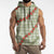 Omaomao Aloha Hawaii Sleeveless Hoodie Rosebud Lei With Palaka Motif - Polynesian Pride