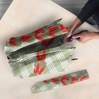 Omaomao Aloha Hawaii Umbrella Rosebud Lei With Palaka Motif - Polynesian Pride