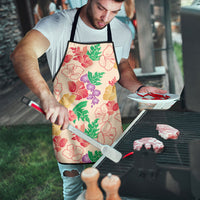Colorful Aloha Hawaii Hibiscus Orchid Seamless Apron
