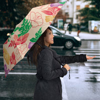Colorful Aloha Hawaii Hibiscus Orchid Seamless Umbrella