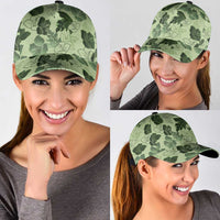 Vesuvian Green Aloha Hawaii Hibiscus Orchid Seamless Classic Cap