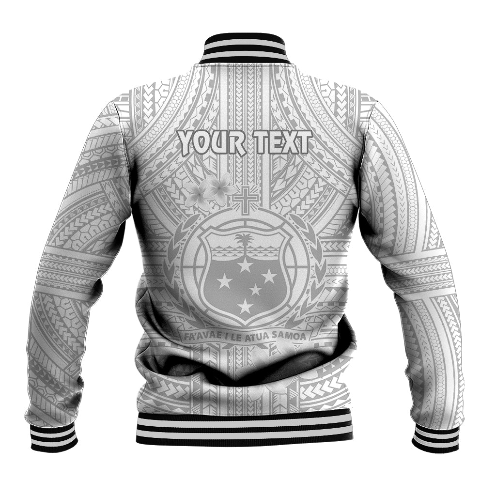 personalised-samoa-white-sunday-baseball-jacket-manuia-le-aso-sa-o-tamaiti-polynesian-plumeria