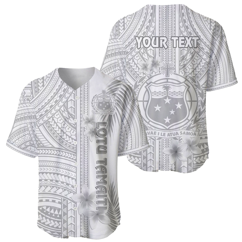 personalised-samoa-white-sunday-baseball-jersey-manuia-le-aso-sa-o-tamaiti-polynesian-plumeria