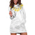 Samoa White Sunday Hoodie Dress Lotu Tamaiti 2023 With Coat Of Arms LT14 White - Polynesian Pride