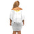 Personalised Samoa White Sunday Family Matching Off Shoulder Short Dress and Hawaiian Shirt Lotu Tamaiti 2023 With Coat Of Arms LT14 - Polynesian Pride