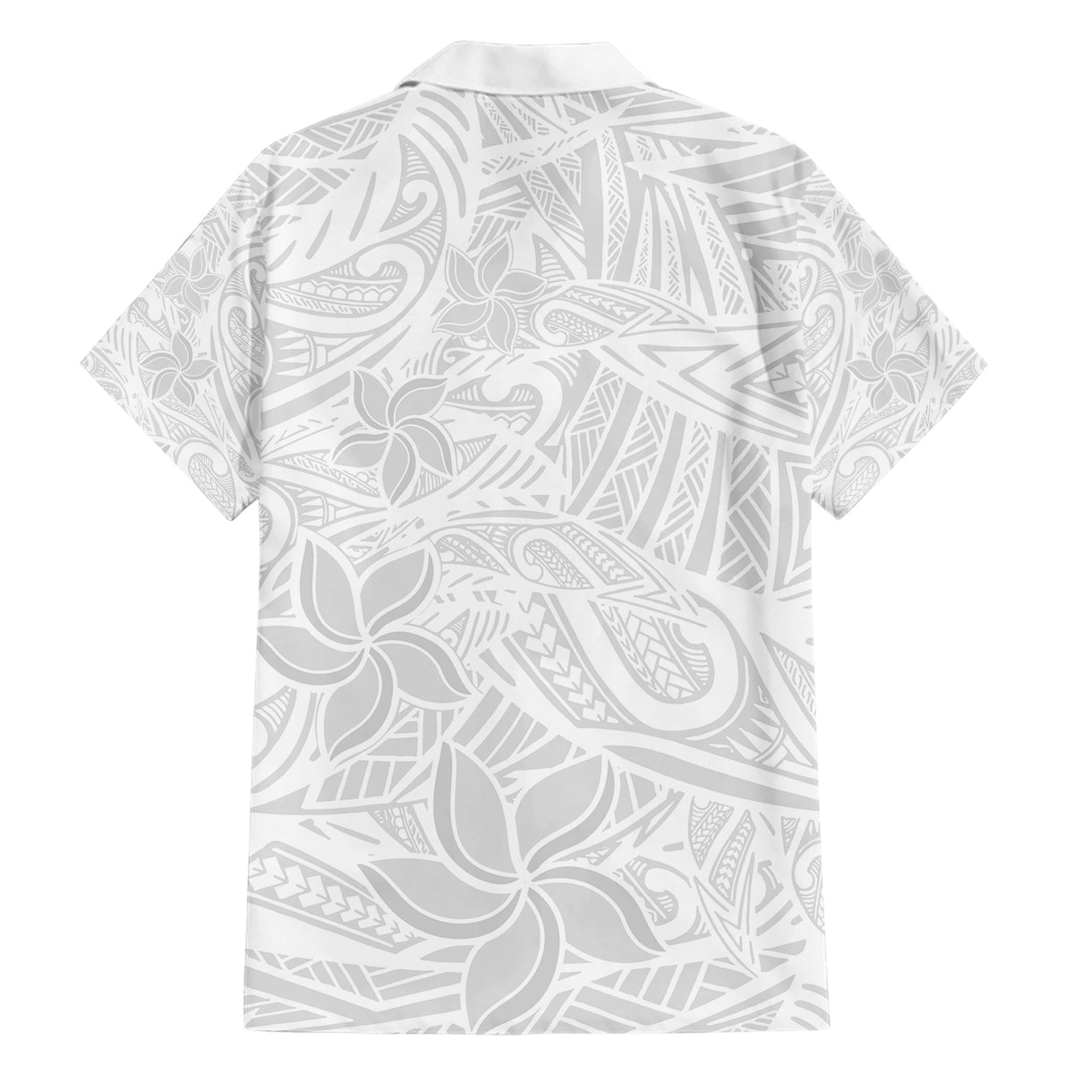 Polynesia White Sunday Hawaiian Shirt Polynesian Pattern With Tropical Flowers LT14 - Polynesian Pride