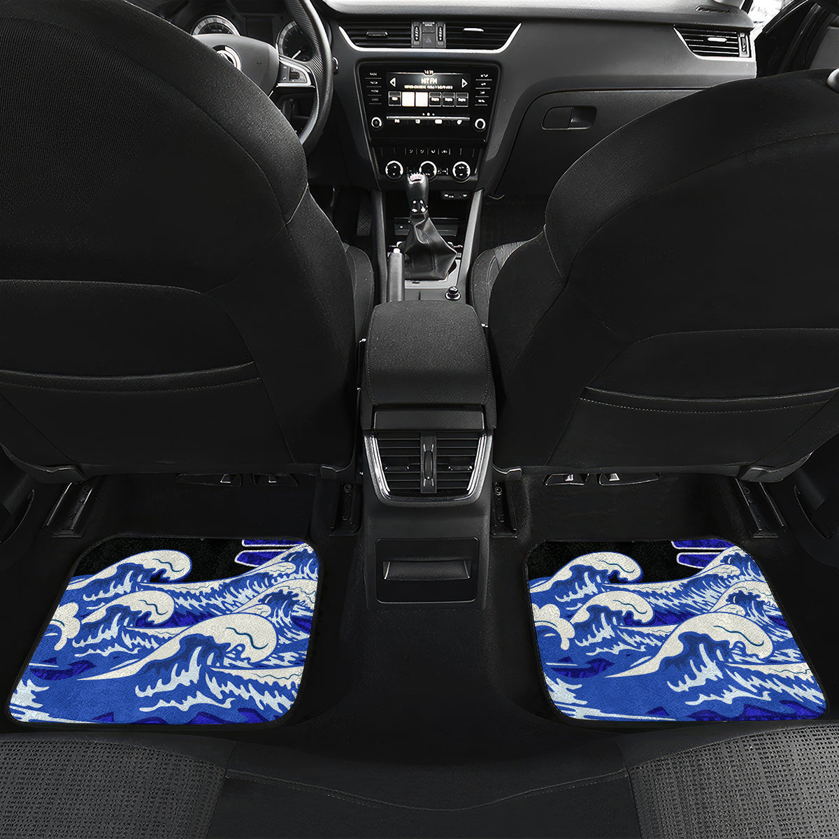Personalised American Samoa Fautasi Race Car Mats Eagle With Polynesian Pattern LT14 - Polynesian Pride