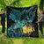 New Zealand Fantail Bird Quilt Maori Piwakawaka Kowhai - Paua Shell Pattern