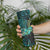 New Zealand Fantail Bird Skinny Tumbler Maori Piwakawaka Kowhai - Paua Shell Pattern