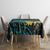 New Zealand Fantail Bird Tablecloth Maori Piwakawaka Kowhai - Paua Shell Pattern