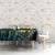 New Zealand Fantail Bird Tablecloth Maori Piwakawaka Kowhai - Paua Shell Pattern