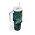 New Zealand Fantail Bird Tumbler With Handle Maori Piwakawaka Kowhai - Paua Shell Pattern