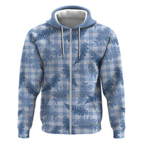 Blue Palaka Hawaii Palapalai Hoodie Hawaiian Fern - Polynesian Pride