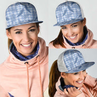 Blue Palaka Hawaii Palapalai Mesh Trucker Cap Hawaiian Fern