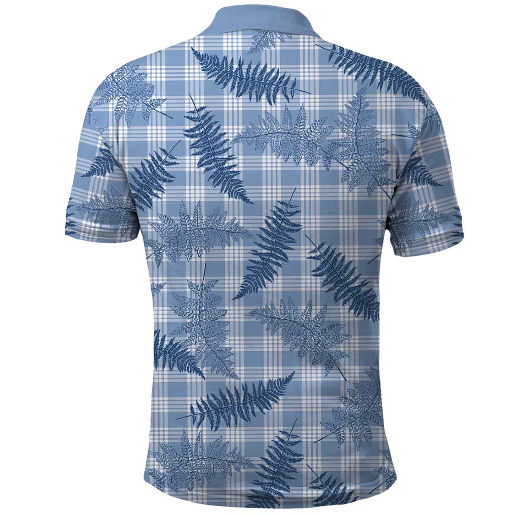 Blue Palaka Hawaii Palapalai Polo Shirt Hawaiian Fern LT14 - Polynesian Pride