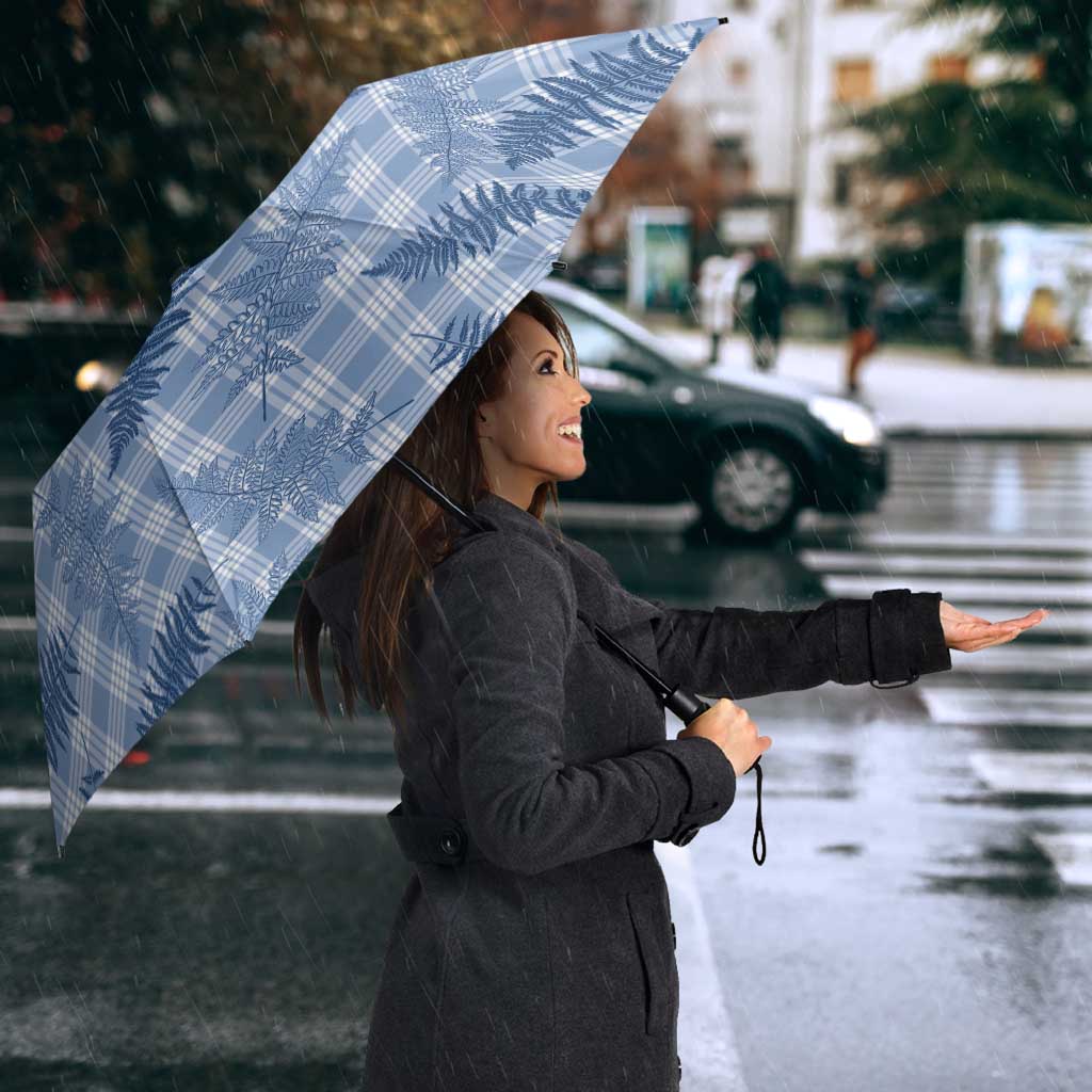 Blue Palaka Hawaii Palapalai Umbrella Hawaiian Fern - Polynesian Pride