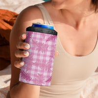 Purple Palaka Hawaii Palapalai 4 in 1 Can Cooler Tumbler Hawaiian Fern - Polynesian Pride