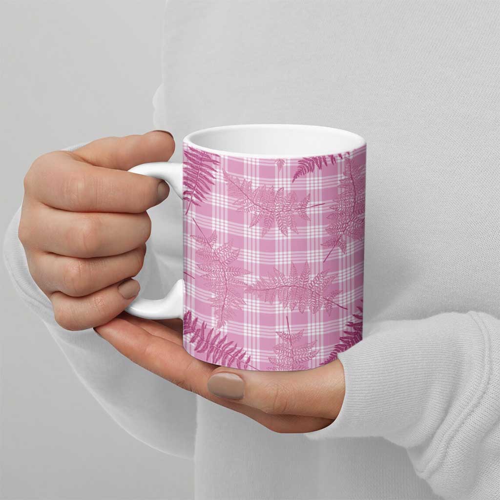 Purple Palaka Hawaii Palapalai Ceramic Mug Hawaiian Fern - Polynesian Pride
