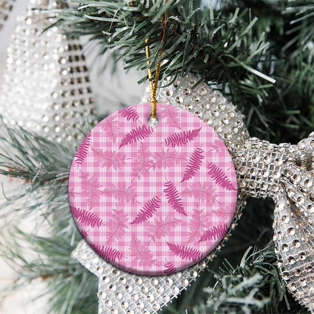 Purple Palaka Hawaii Palapalai Ceramic Ornament Hawaiian Fern - Polynesian Pride