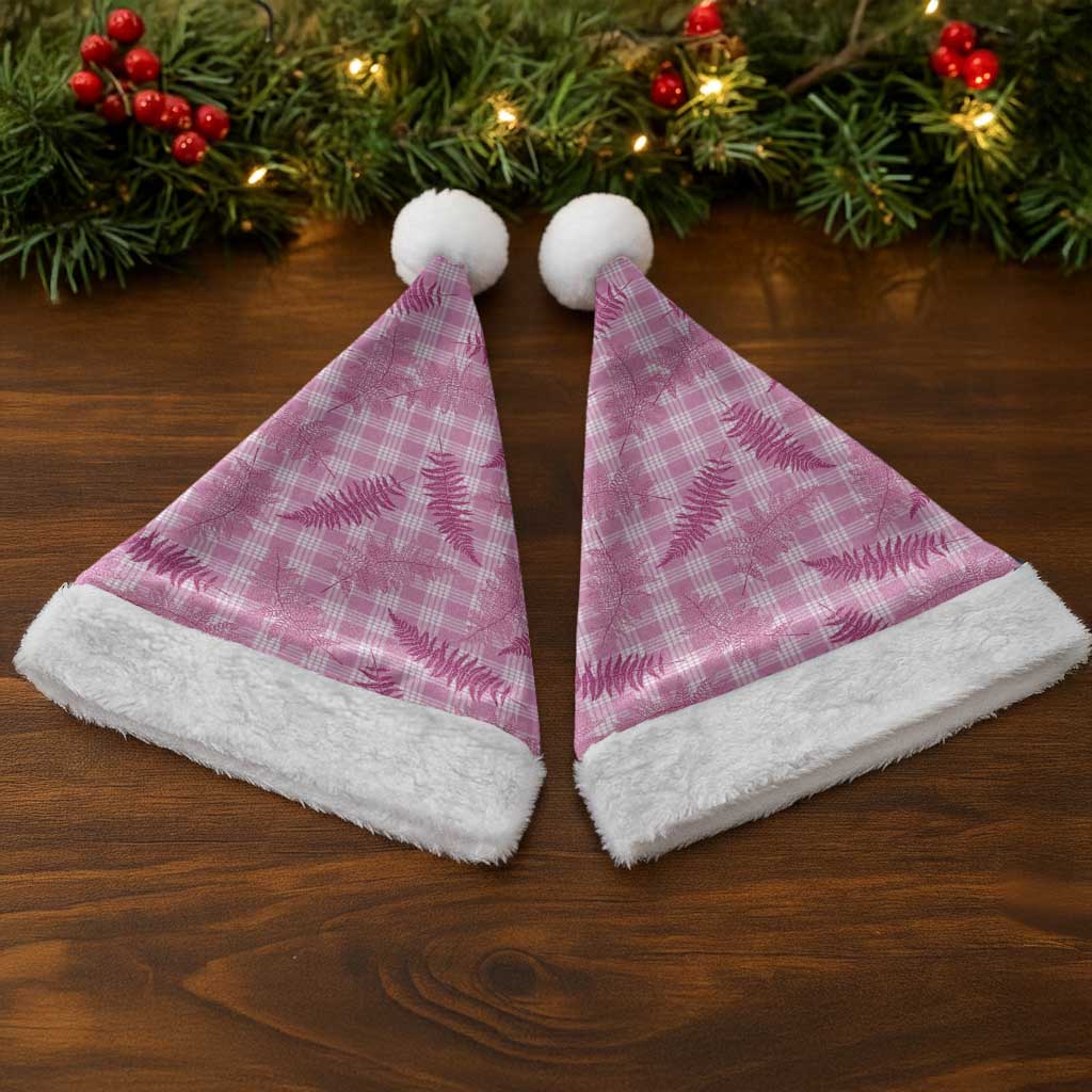 Purple Palaka Hawaii Palapalai Christmas Santa Hat Hawaiian Fern - Polynesian Pride