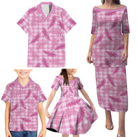 Purple Palaka Hawaii Palapalai Family Matching Puletasi and Hawaiian Shirt Hawaiian Fern LT14 - Polynesian Pride