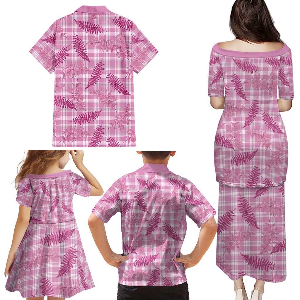 Purple Palaka Hawaii Palapalai Family Matching Puletasi and Hawaiian Shirt Hawaiian Fern LT14 - Polynesian Pride