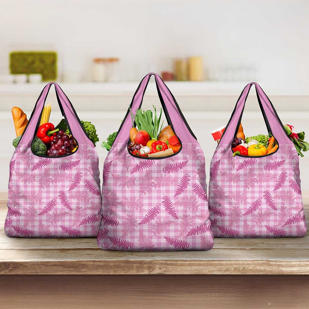 Purple Palaka Hawaii Palapalai Grocery Bag Hawaiian Fern - Polynesian Pride