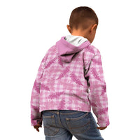 Purple Palaka Hawaii Palapalai Kid Hoodie Hawaiian Fern - Polynesian Pride