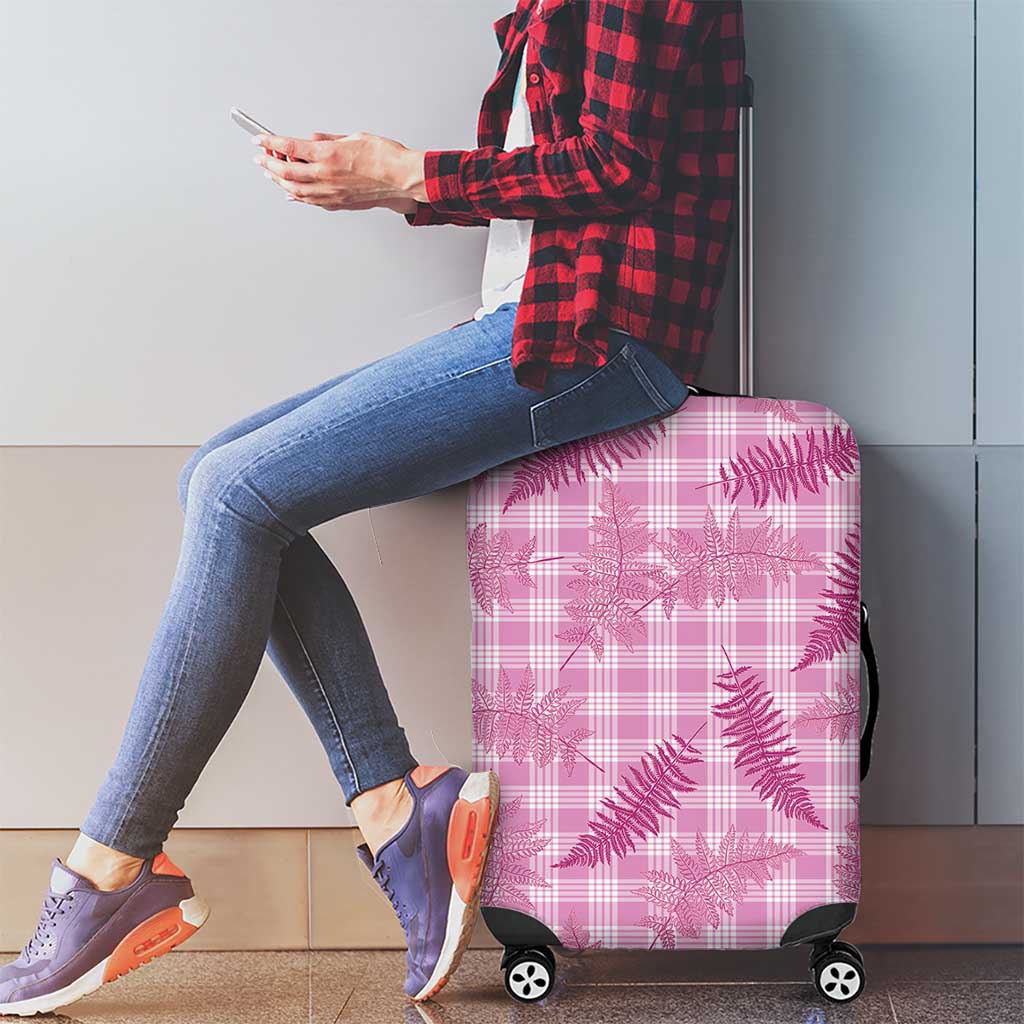 Purple Palaka Hawaii Palapalai Luggage Cover Hawaiian Fern - Polynesian Pride