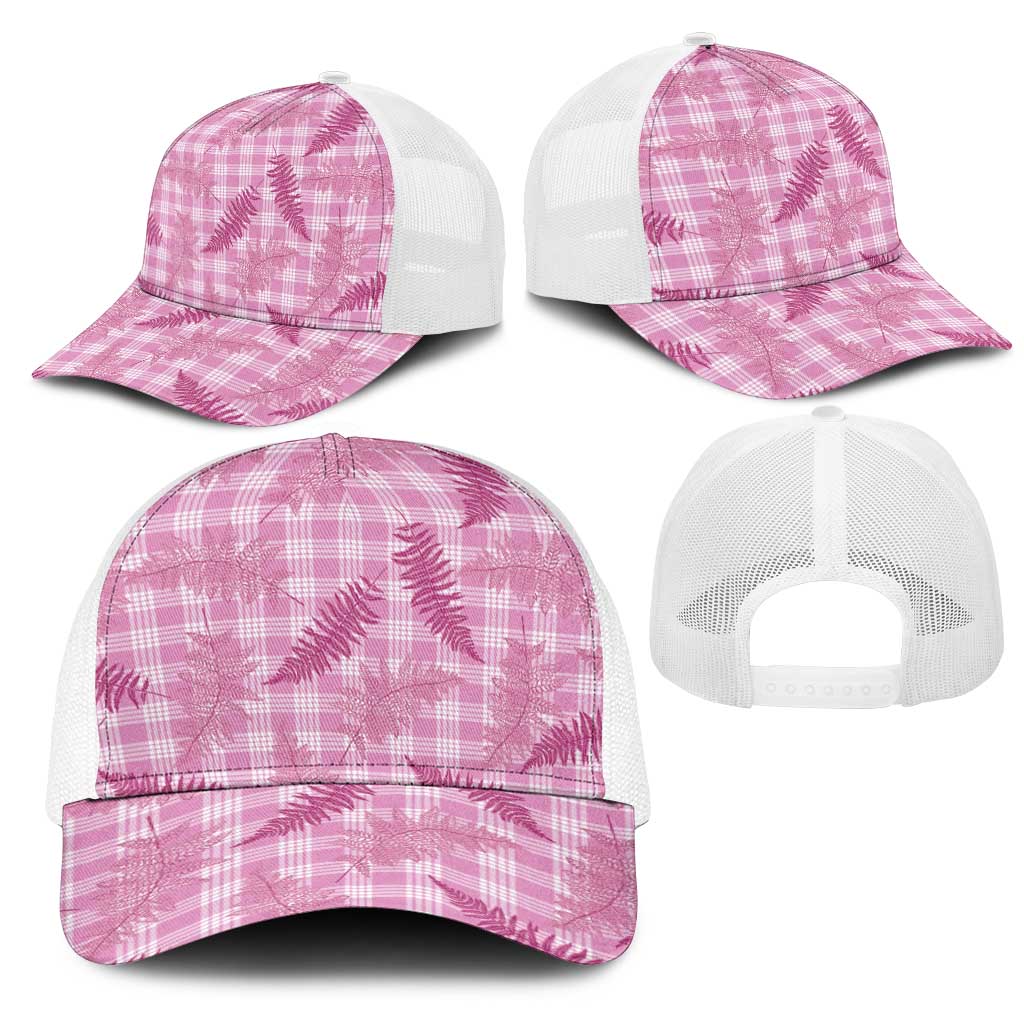 Purple Palaka Hawaii Palapalai Mesh Trucker Cap Hawaiian Fern