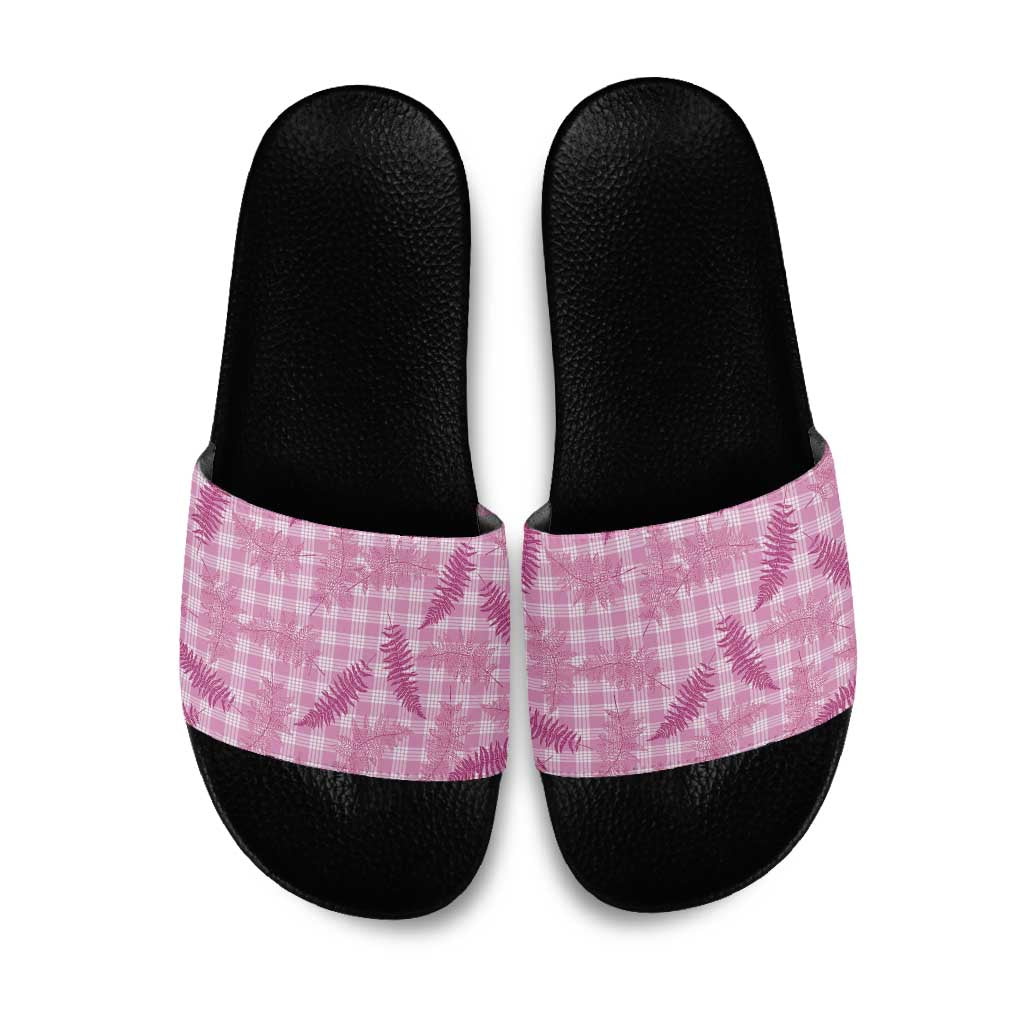 Purple Palaka Hawaii Palapalai Slide Sandals Hawaiian Fern - Polynesian Pride