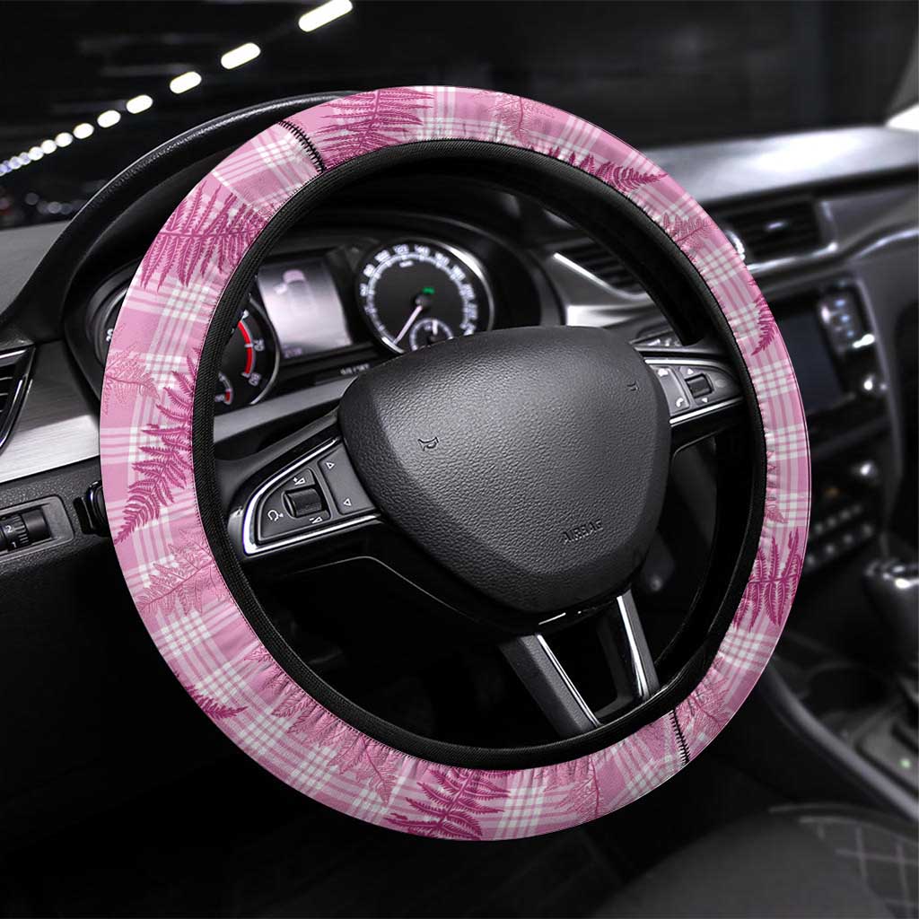Purple Palaka Hawaii Palapalai Steering Wheel Cover Hawaiian Fern - Polynesian Pride