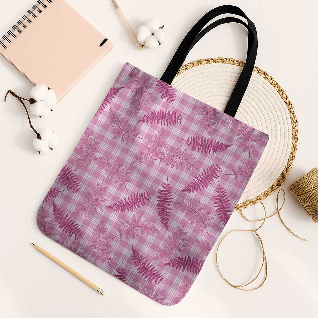 Purple Palaka Hawaii Palapalai Tote Bag Hawaiian Fern LT14 Black Strap One Size Purple - Polynesian Pride