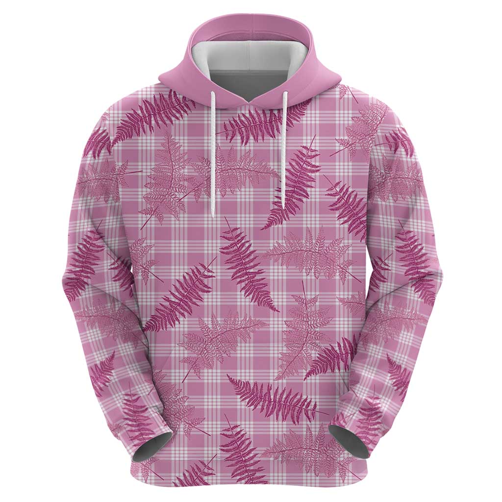 Purple Palaka Hawaii Palapalai Zip Hoodie Hawaiian Fern - Polynesian Pride