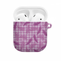 Pink Palaka Hawaii Palapalai AirPods Case Hawaiian Fern - Polynesian Pride