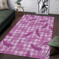 Pink Palaka Hawaii Palapalai Area Rug Hawaiian Fern - Polynesian Pride