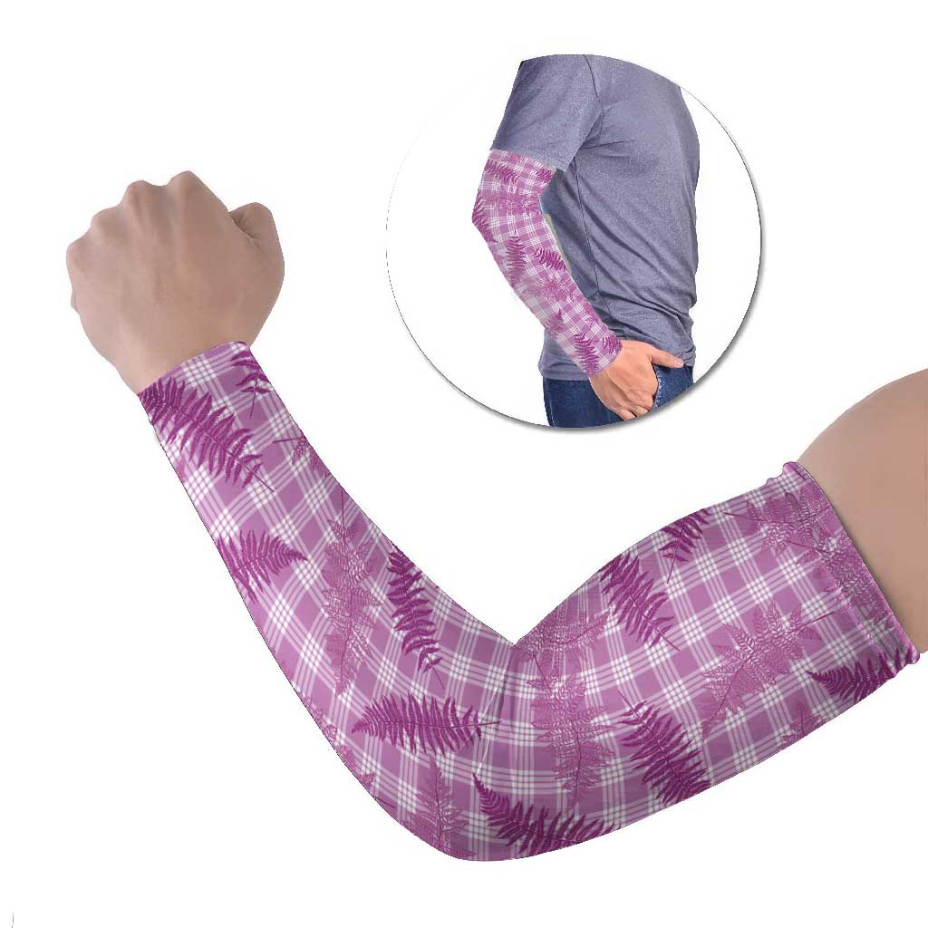 Pink Palaka Hawaii Palapalai Arm Sleeves Hawaiian Fern - Polynesian Pride