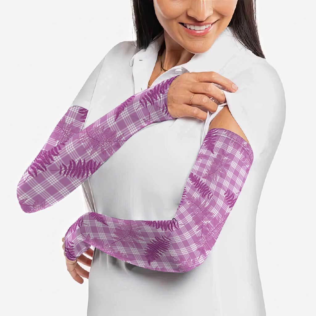 Pink Palaka Hawaii Palapalai Arm Sleeves Hawaiian Fern - Polynesian Pride